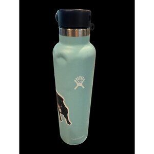 Hydro Flask 24oz Standard Mouth . Teal. 2 Stickers Can Be Removed. Needs Handle.